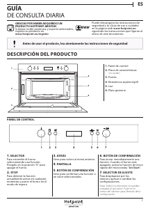 Manual de uso Hotpoint MD 764 CF HA Microondas
