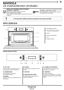Priročnik Hotpoint MD 773 IX HA Mikrovalovna pečica