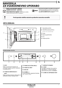 Priročnik Hotpoint MN 614 IX HA Mikrovalovna pečica