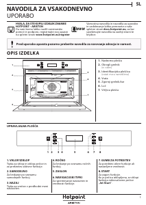 Priročnik Hotpoint MP 776 IX HA Mikrovalovna pečica