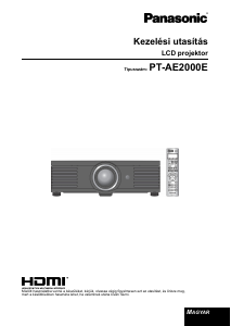 Használati útmutató Panasonic PT-AE2000E Vetítő
