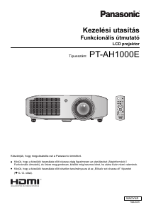 Használati útmutató Panasonic PT-AH1000E Vetítő