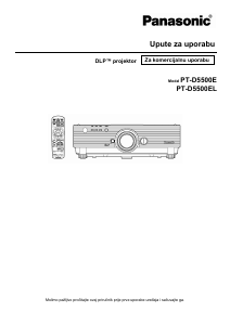 Priručnik Panasonic PT-D5500EL Projektor