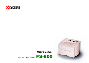 Manual Kyocera FS-800 Printer