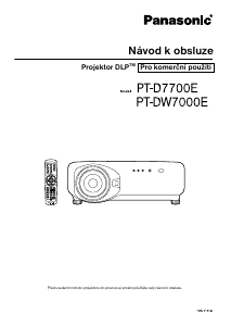Manuál Panasonic PT-D7700E Projektor