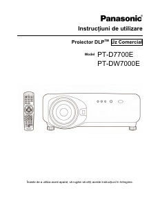 Manual Panasonic PT-D7700E Proiector
