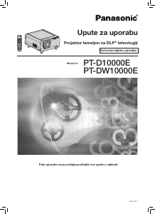 Priručnik Panasonic PT-DW10000E Projektor