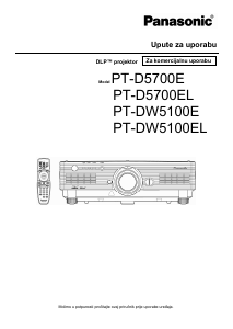 Priručnik Panasonic PT-DW5100E Projektor