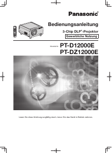 Bedienungsanleitung Panasonic PT-DZ12000E Projektor