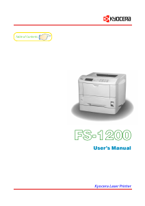 Manual Kyocera FS-1200 Printer