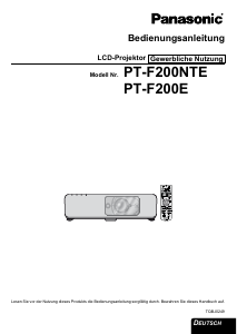 Bedienungsanleitung Panasonic PT-F200E Projektor