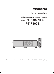 Manuál Panasonic PT-F300 Projektor