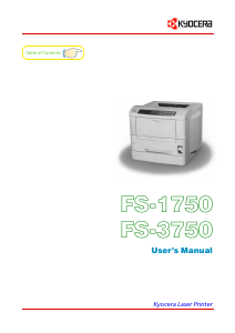 Manual Kyocera FS-1750 Printer