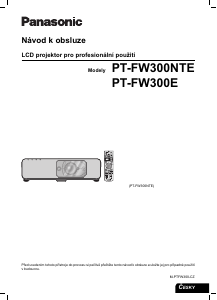 Manuál Panasonic PT-FW300E Projektor