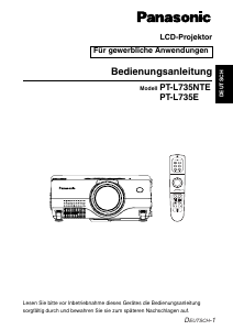 Bedienungsanleitung Panasonic PT-L735E Projektor