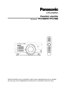 Használati útmutató Panasonic PT-L780NTE Vetítő