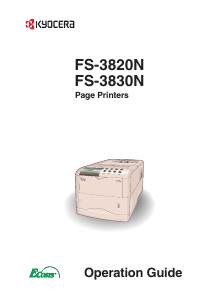 Manual Kyocera FS-3820N Printer