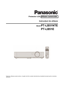 Manual Panasonic PT-LB51NTE Proiector