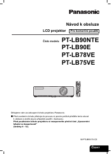 Manuál Panasonic PT-LB75E Projektor