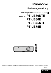 Bedienungsanleitung Panasonic PT-LB75NTE Projektor