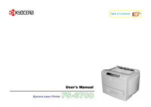 Manual Kyocera FS-6700 Printer