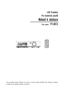 Manuál Panasonic PT-LM1E Projektor