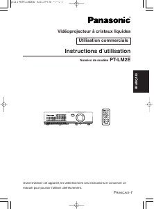 Mode d’emploi Panasonic PT-LM2E Projecteur