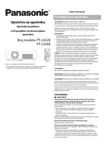 Priručnik Panasonic PT-LX22E Projektor