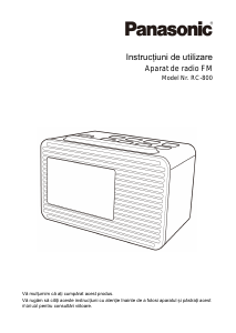 Manual Panasonic RC-800 Radio