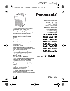 Bedienungsanleitung Panasonic RF-D20BT Radio