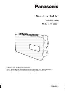 Návod Panasonic RF-D3 Rádio