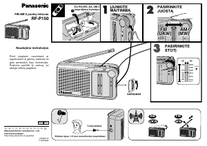 Vadovas Panasonic RF-P150 Radijo imtuvas