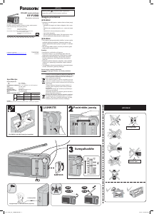 Vadovas Panasonic RF-P150D Radijo imtuvas