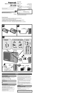 Manual Panasonic RF-U160 Radio
