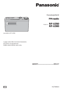 Kasutusjuhend Panasonic RF-U350 Raadio