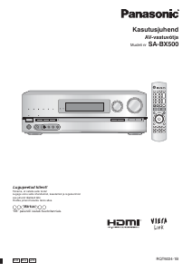 Kasutusjuhend Panasonic SA-BX500 Vastuvõtja