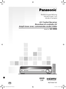 Bedienungsanleitung Panasonic SA-HR50E Receiver