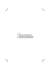 Brugsanvisning Hugin FP2320 Azuria Kaffemaskine