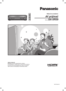 Návod Panasonic SA-XR59 Prijímač