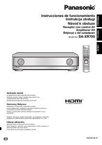 Manual de uso Panasonic SA-XR700 Receptor