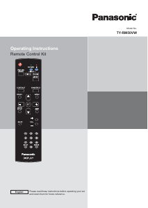 Manual Panasonic TY-RM50VW Telecomandă