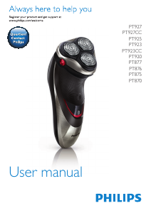 Panduan Philips PT927 Pencukur