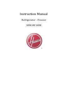 Manual Hoover HHSF918F1XK Fridge-Freezer