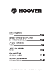 Manual Hoover HOZ5870IN Oven