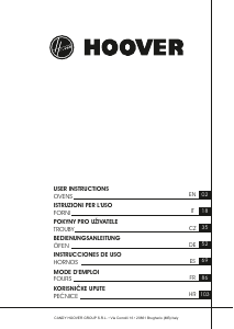 Priručnik Hoover HODP0007BI Pećnica