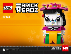 Manual de uso Lego set 40492 Brickheadz La Catrina