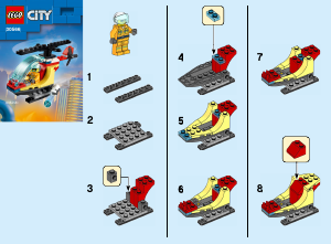 Manual de uso Lego set 30566 City Helicóptero de Bomberos