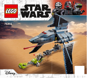 Manual Lego set 75314 Star Wars The Bad Batch attack shuttle
