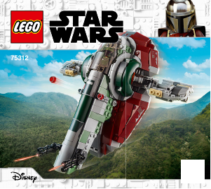 Manual Lego set 75312 Star Wars Starship de Boba Fett