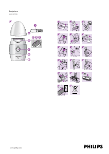Mode d’emploi Philips HP6307 Ladyshave Rasoir électrique